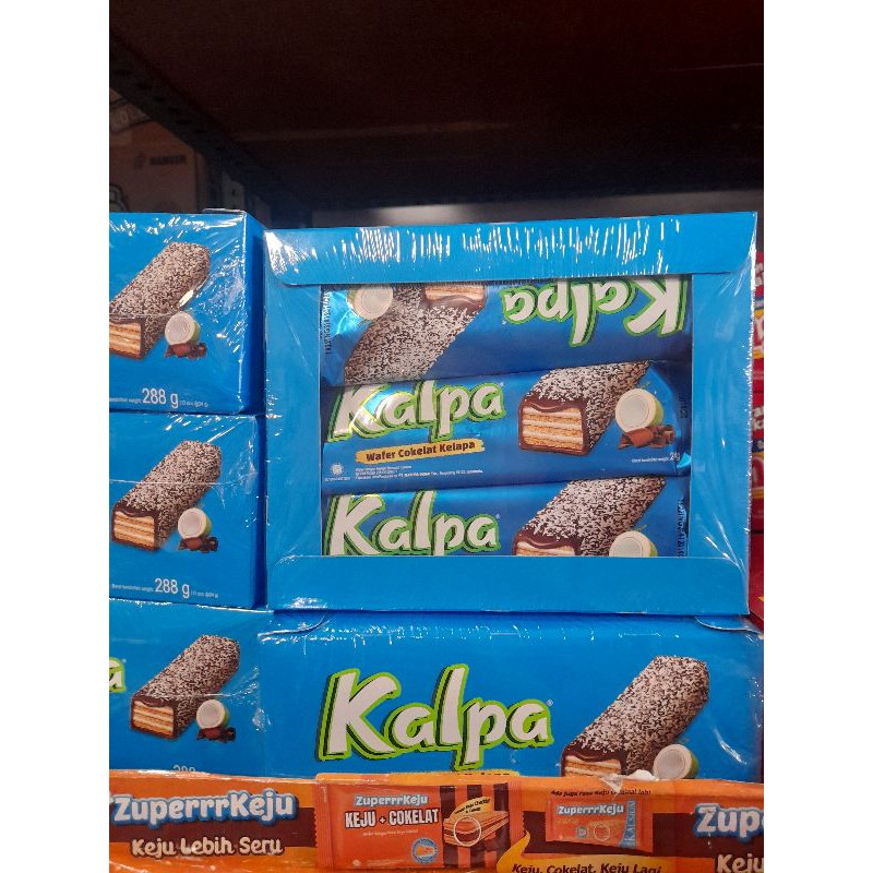 Wafer Cokelat Kelapa Kalpa box isi 12 pcs