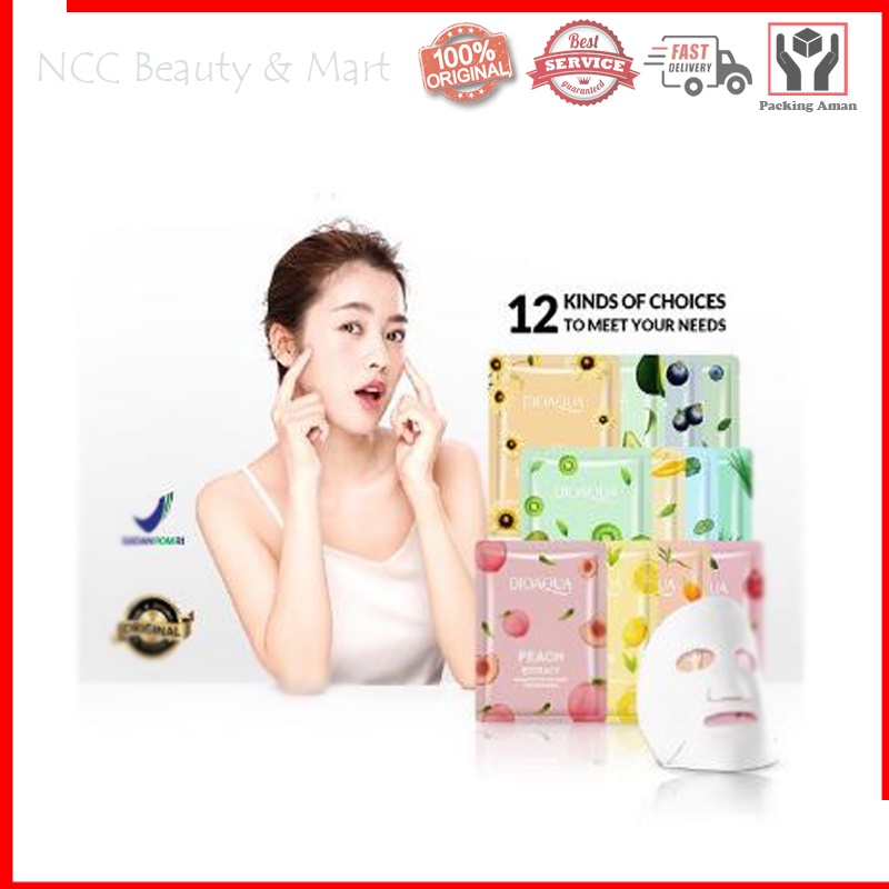 [BPOM] * NCC * Bio Aqua Essence Sheet Mask Brightening Moisturizing Skin Care Hydrating Bioaqua