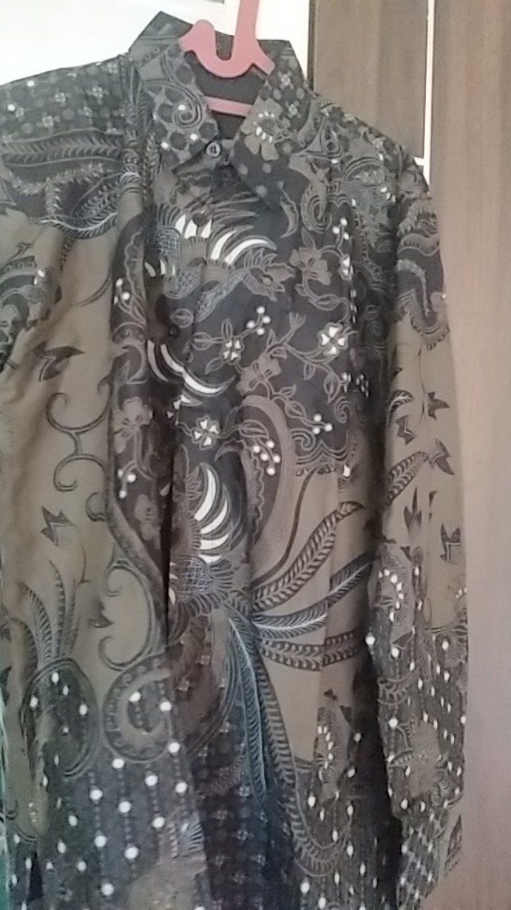 Jamalpurnomo Hitam Batik Pria Lengan Panjang Full Furing Batik Solo