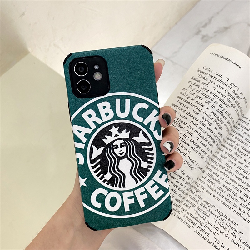 Coffee logo All-inclusive anti-drop phone case for iPhone 12 11 Pro Max SE 7 8 Plus XR XSMAX