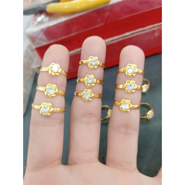 CINCIN ABG DAN DEWASA PERAK 925 LAPIS MAS