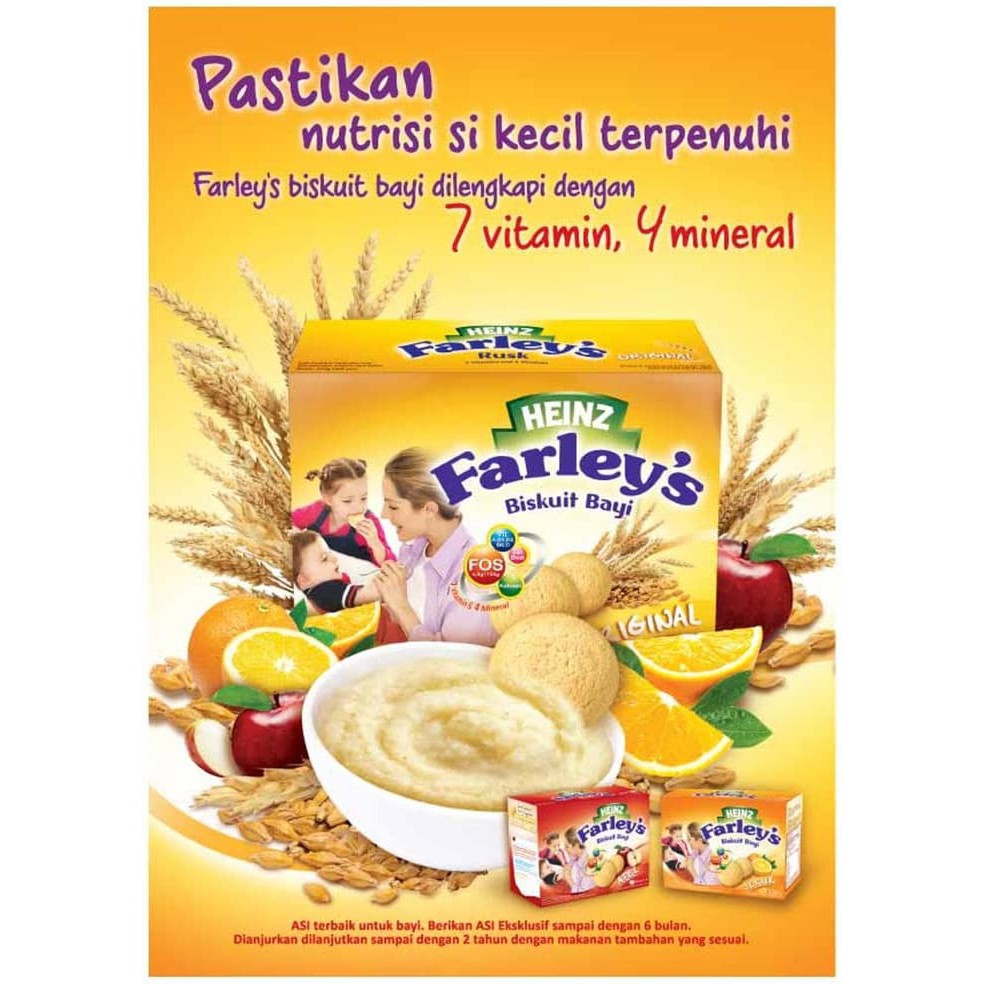 Heinz Farley's Biskuit Bayi 120gr / Heinz Farley Biskuit / Biskuit Bayi / Babylexx