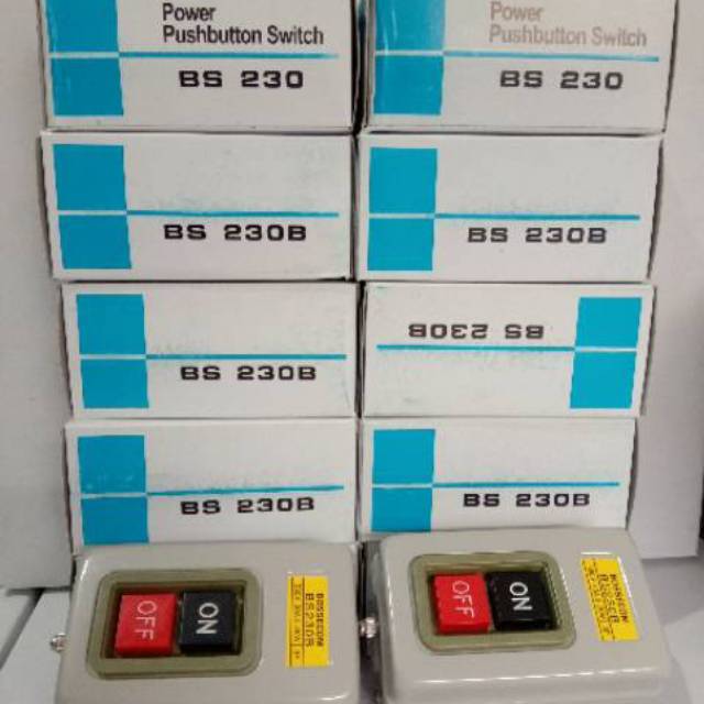 PUSH BUTTON ON OFF 15A / 30A 3 Phase BS-216B / BS-230B