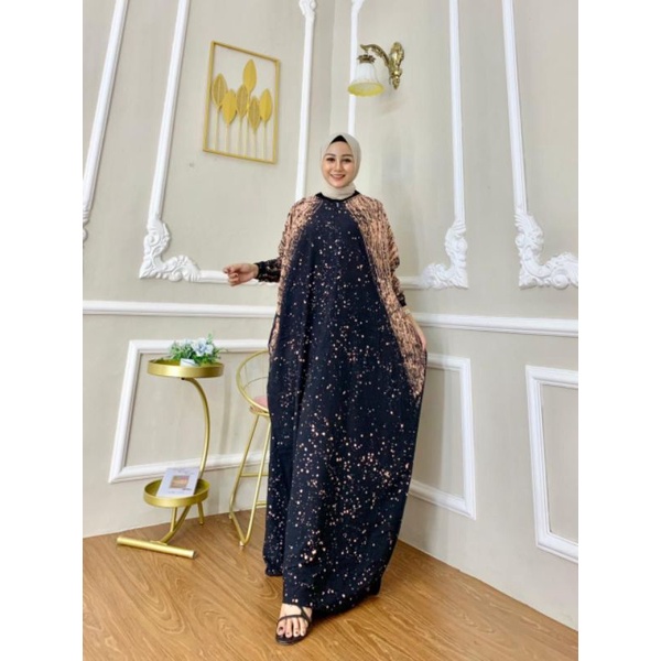 Gamis kaftan twill ori amanda