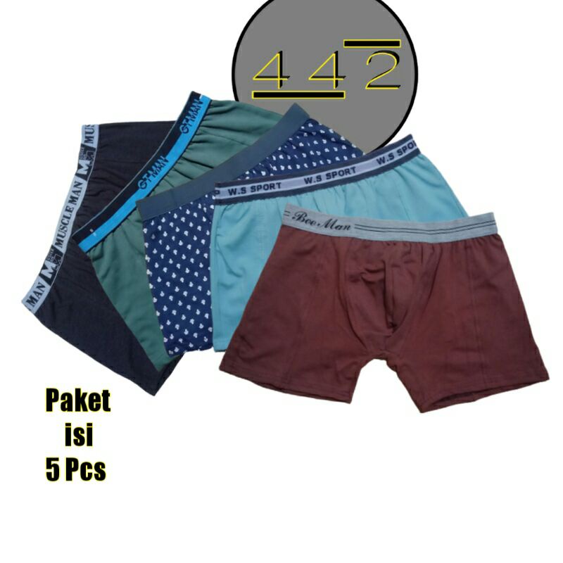 Sempak isi 5 Pcs Celana dalam pria Boxer