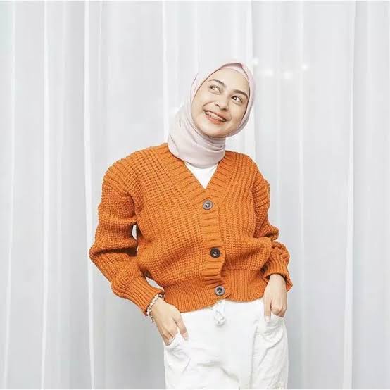 CARDIGAN RAJUT LENGAN PANJANG HITZ