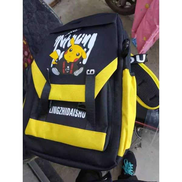 Tas Backpack Korea Stel Karakter Picaku