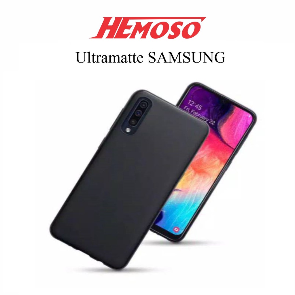 Ultramatte Casing Samsung Hitam Matte SAMSUNG A20S A520 A51 A71 A81 A91 A01 A31 A11 A21S A8 A9 2018-0
