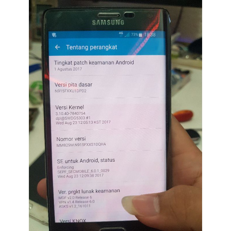 mesin samsung note edge