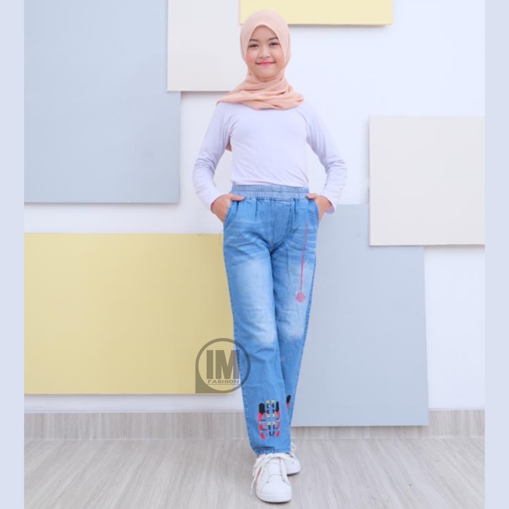 Celana Jeans Anak Perempuan / Celana Jeans Anak Usia 10 Tahun / Celana Panjang Anak Perempuan