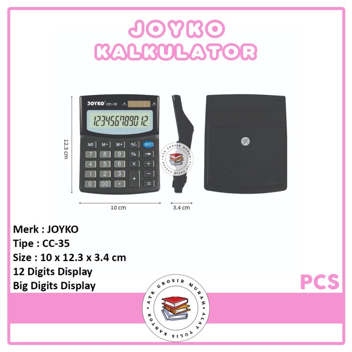 

CODE464 Calculator / Kalkulator Joyko CC-13 / 12 Digits