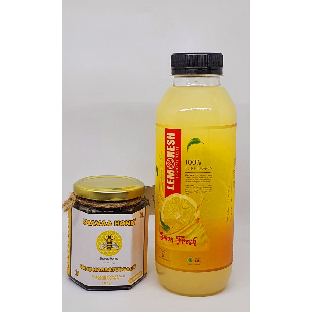 

[PAKET IMUN] LEMONESH 500ml + Madu Habbatus Sauda 225Gram