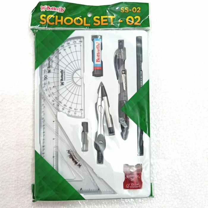 

Diskon Butterfly School Set Penggaris Busur Jangka Berkualitas