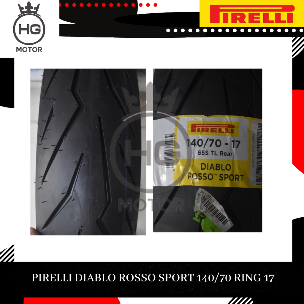 Pirelli Diablo Rosso Sport 140/70-17 Tubeless 140 70 17