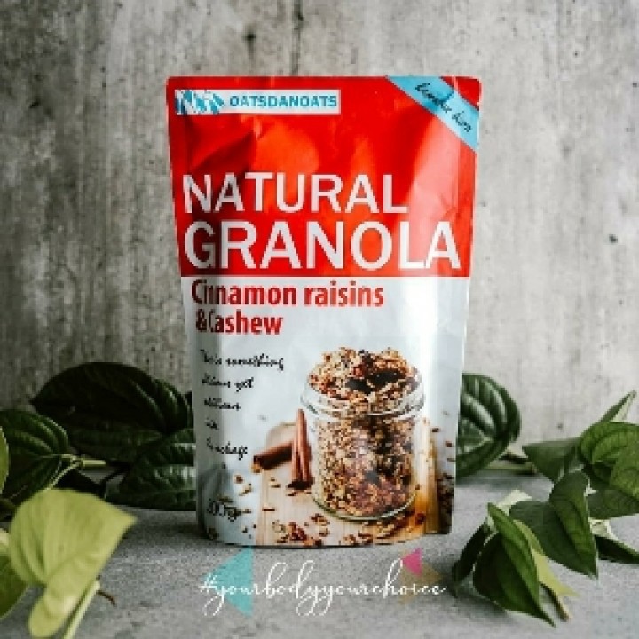 

Oats and Oats Granola500gr (Gandum Sehat) Cinnamon Raisin Cashew