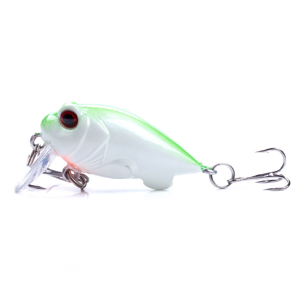 HENGJIA 6PCS Fishing Lure wobbler Mini Topwater Crankbait 4cm 5.2g Artificial Hard Bait Floating Fishing Lures bass