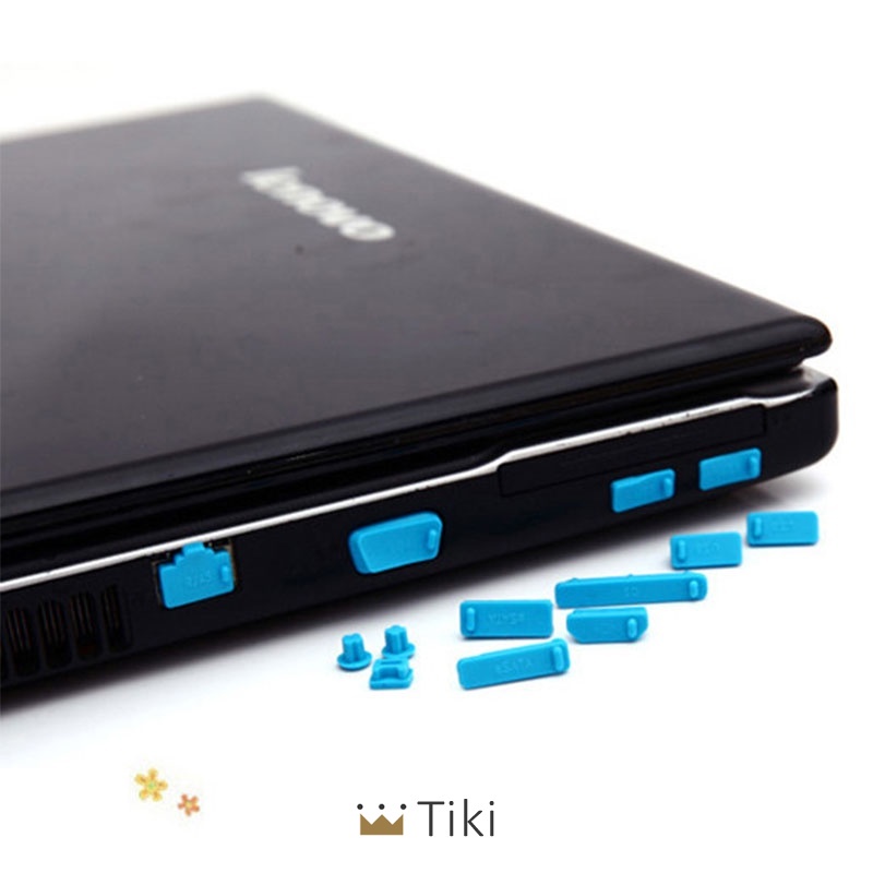 13pcs/set Silikon Elastis Anti Debu Pelindung Port Laptop Notebook Komputer | TiKi-6