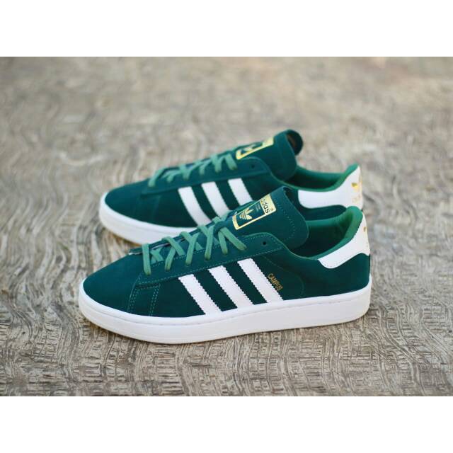 Sepatu Casual Adidas Campus Original "Green Jade Gold"