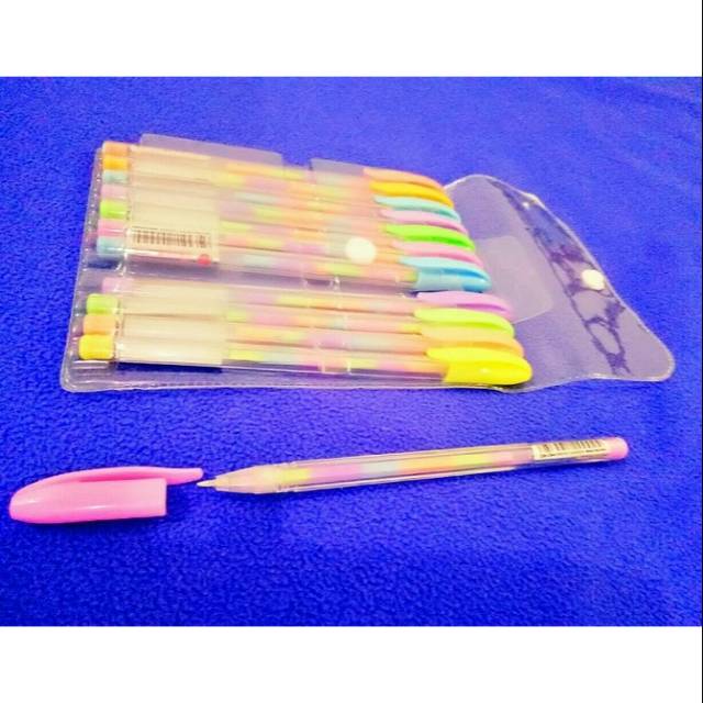 

Pulpen warna warni pelangi (per set)
