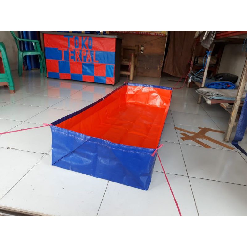 terpal kolam ikan TYPE A12 ukuran (150×50×25)