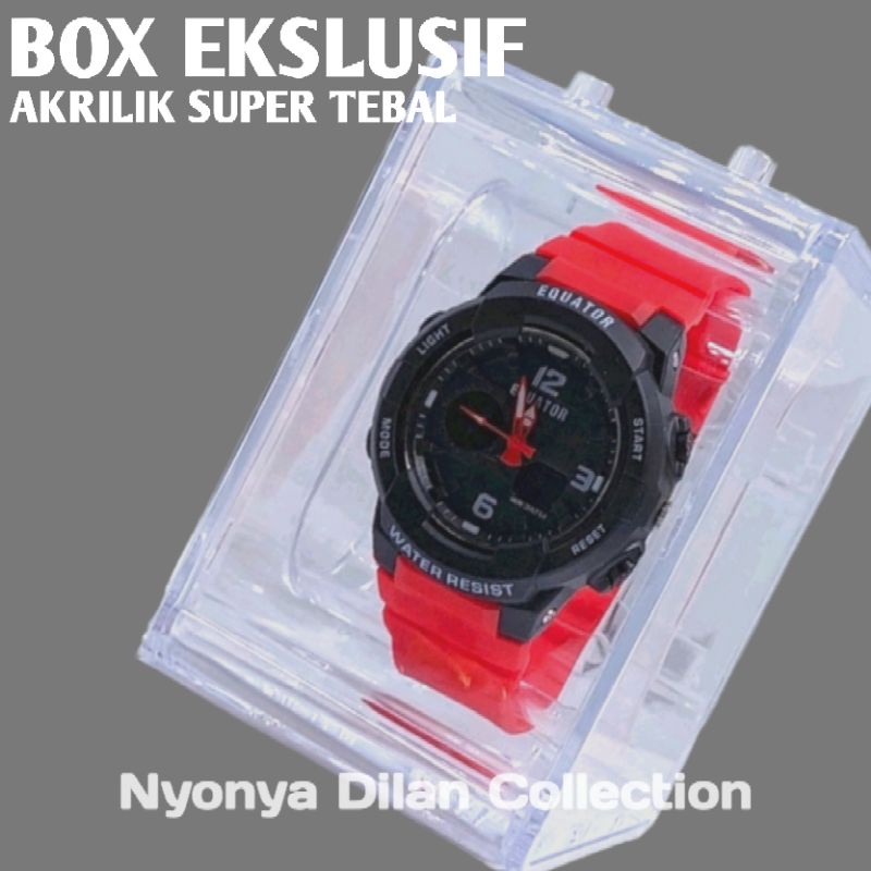 KOTAK BOX JAM TANGAN AKRILIK SUPER TEBAL BERKUALITAS