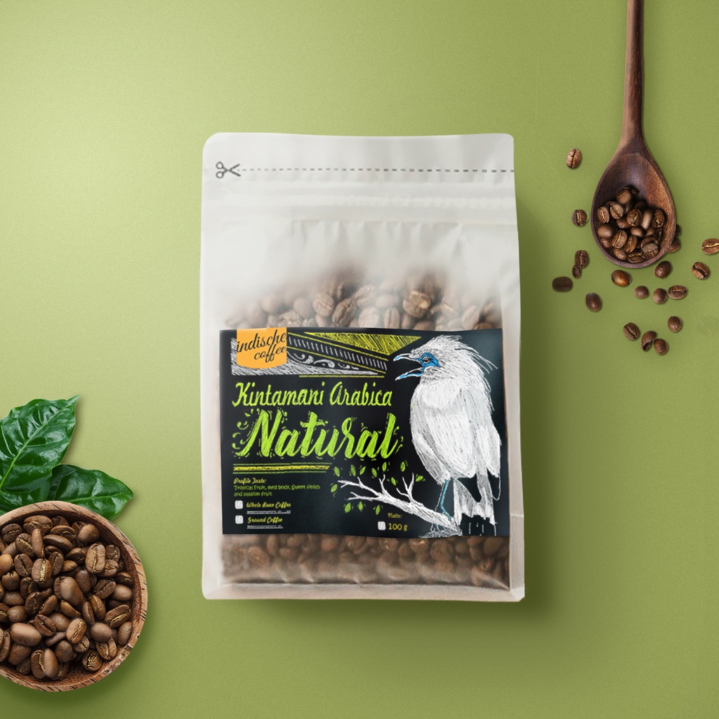 

INDISCHE BIJI/BUBUK KOPI ARABIKA BALI KINTAMANI NATURAL PROSES 100gr