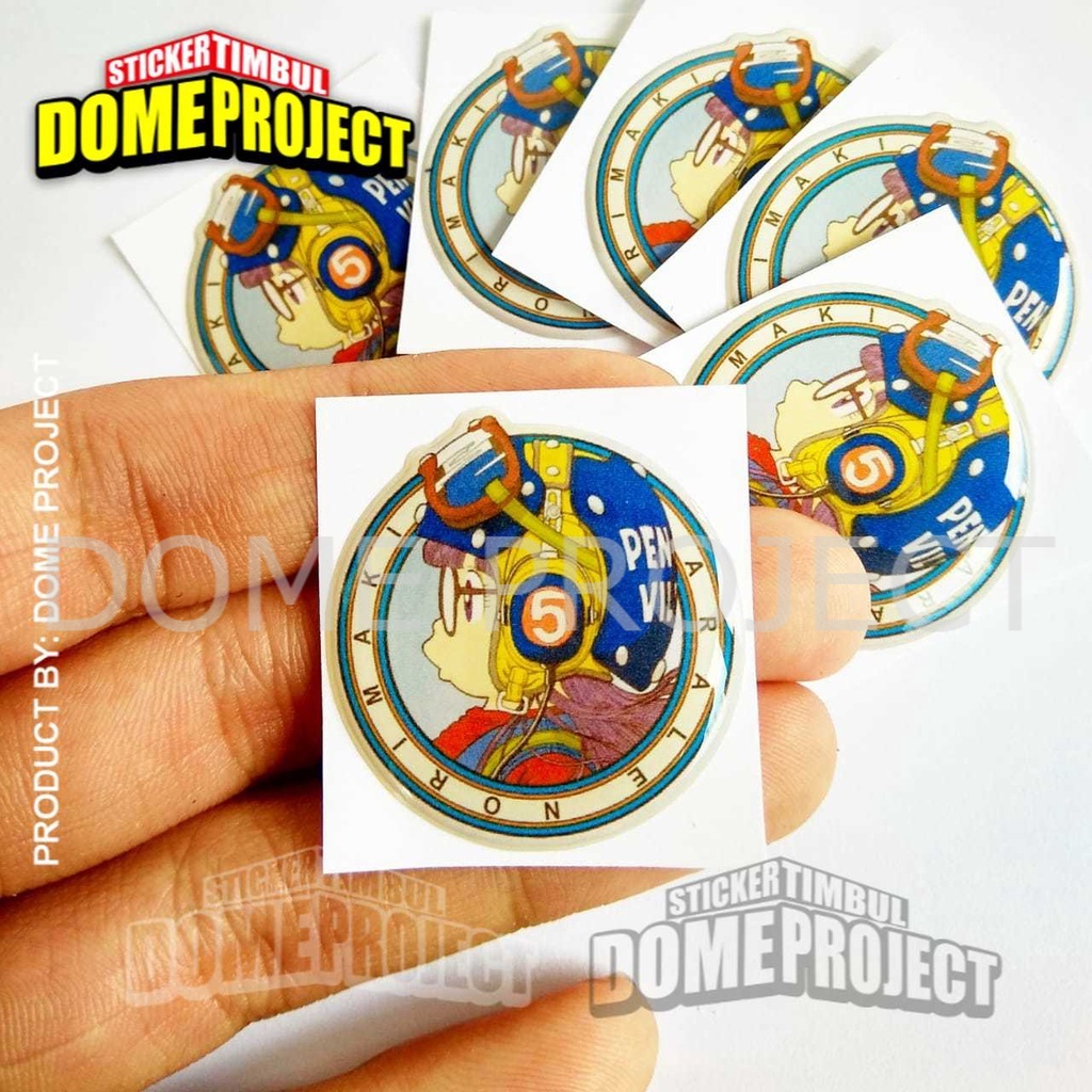 EMBLEM ARALE NORIMAKI STIKER RESIN TIMBUL LENTUR STICKER MOTOR