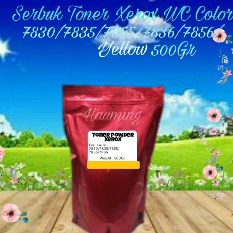 Serbuk Toner Powder Xerox Color WC 7830 7835 7855 7500 7800 7900 7836 7856 Yellow 500gr