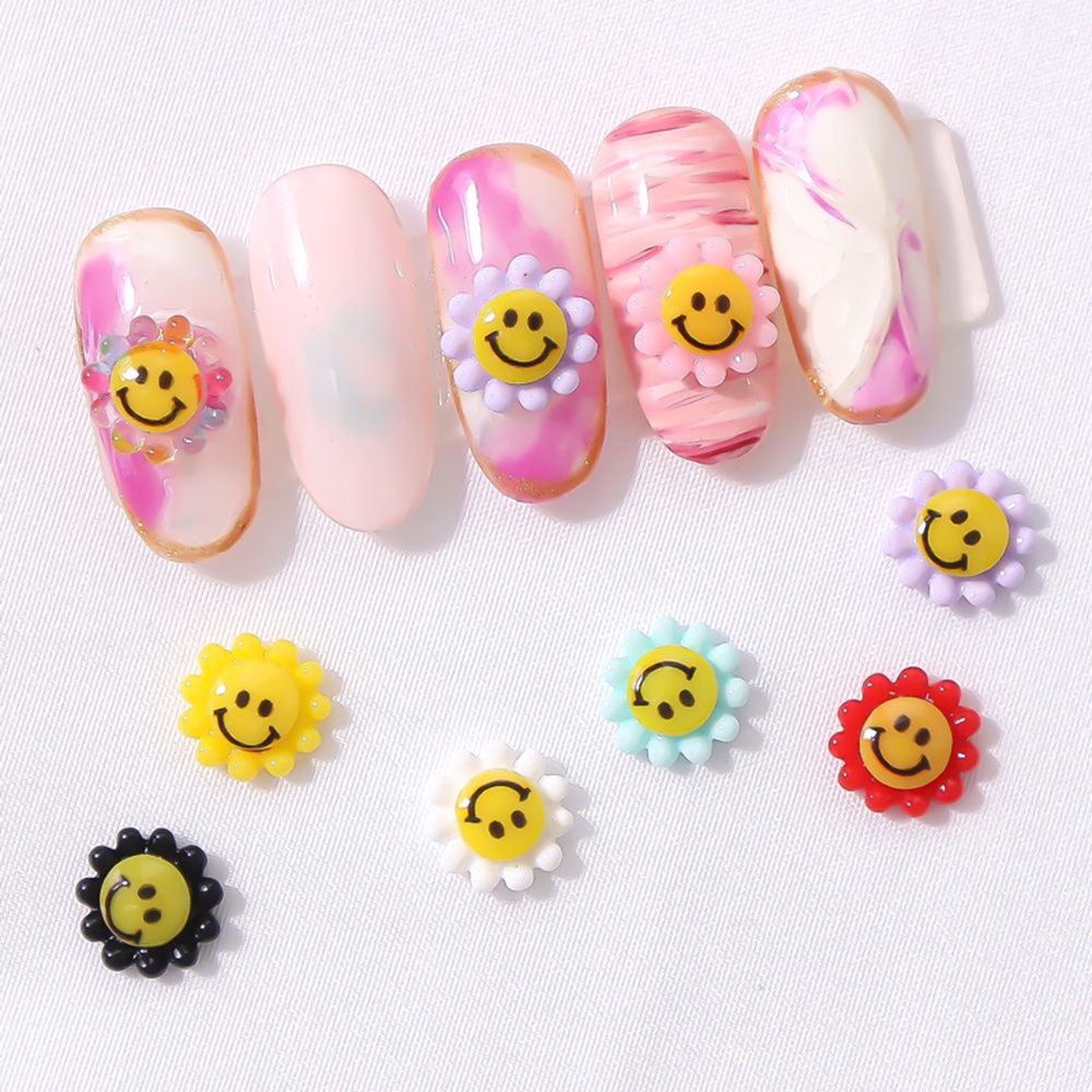 Mxbeauty Hiasan Kuku 3d Bentuk Hati / Bunga / Matahari / Beruang Untuk Nail Art / Manicure Diy