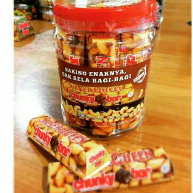 

Coklat silverqueen chunky bar 33g