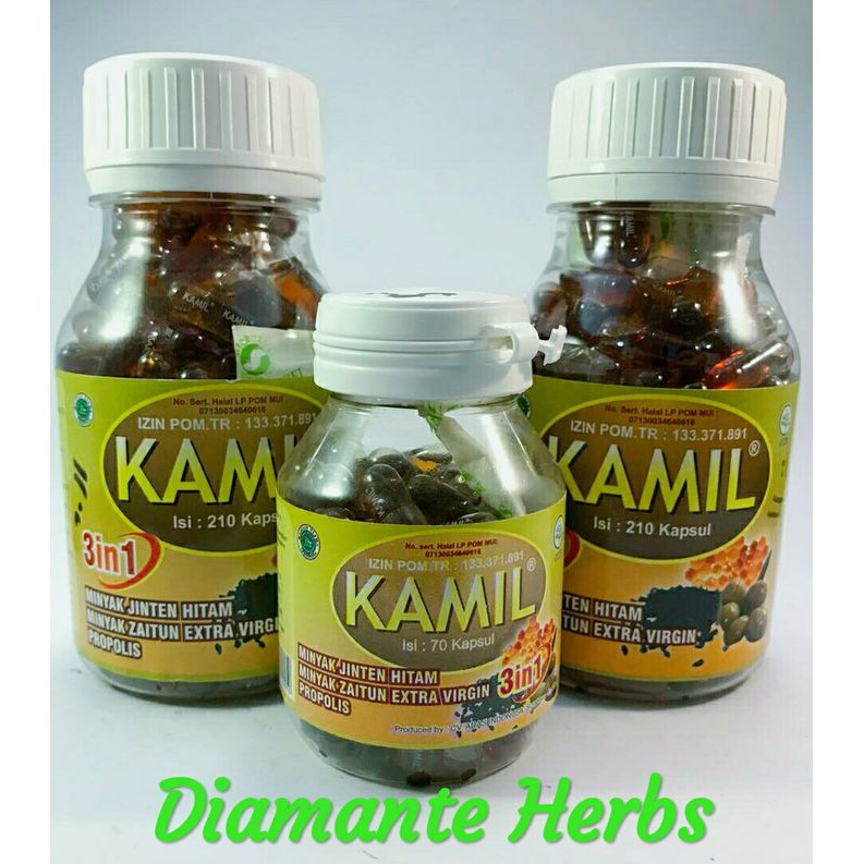 KAMIL 3in1 Minyak Jinten Hitam Habbatussauda 210 kapsul