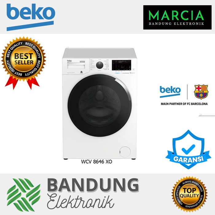 WCV8646XO | MESIN CUCI FRONT LOADING 8K PROMO BEKO | BEKO WCV8646X0