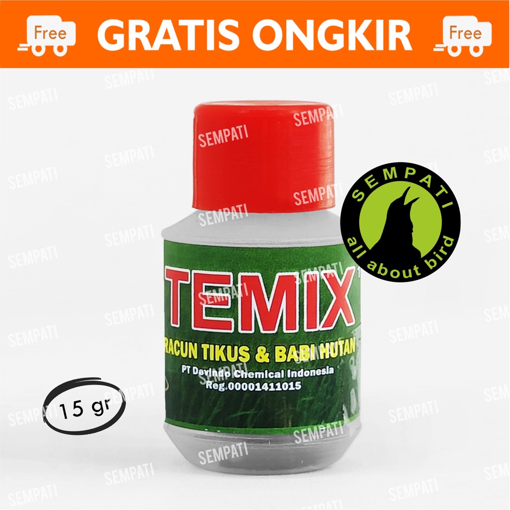 Racun Tikus Temix Botol 15 Gr Themix Original Themik Botol Racun Tikus Babi Hutan Celeng Monyet Ampuh Basmi Hama