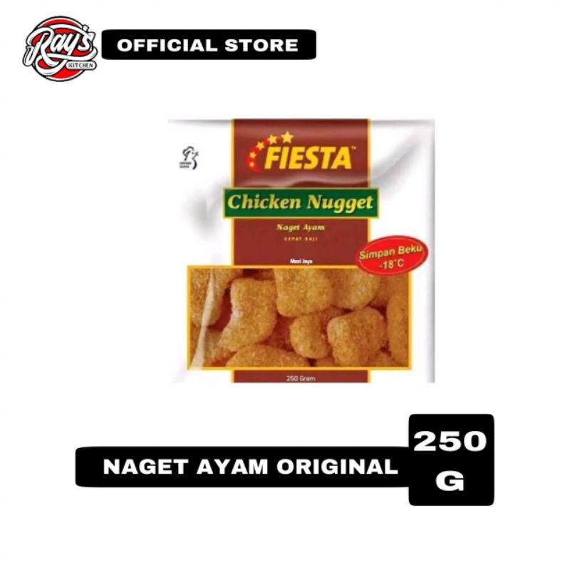 

Fiesta Chicken Nugget 250gr - Nuget Naget Ayam Fiesta Original