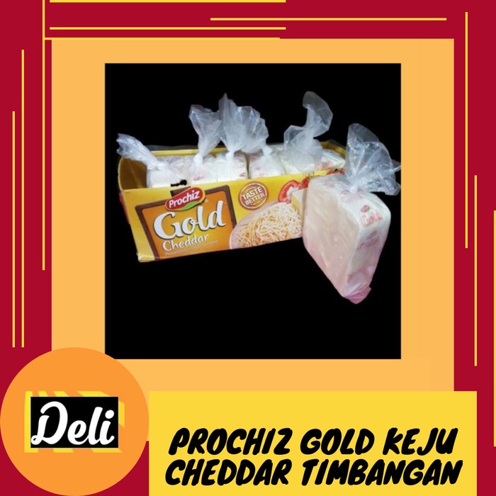 

Prochiz Gold Keju Cheddar Serbaguna Timbangan Repack Aneka Varian