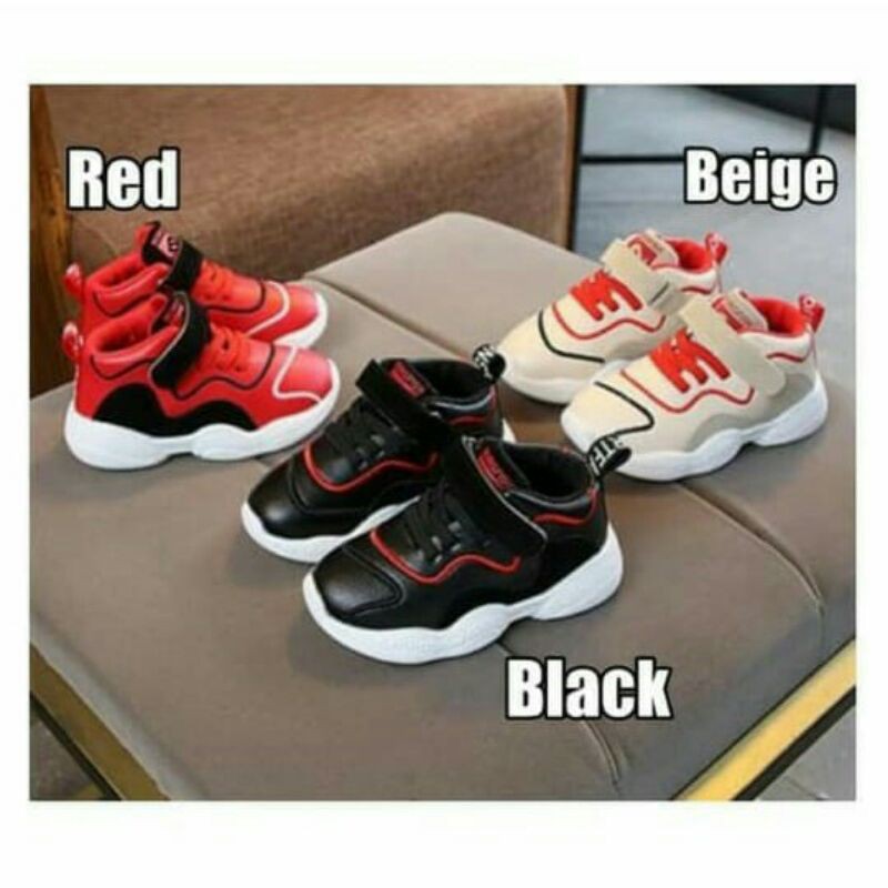 Kids Shoes Sepatu Sport Sneakers Kets Sekolah Anak Import Model Jordan