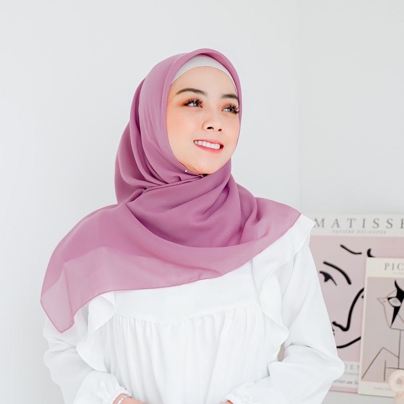 HIJAB BELLA SQUARE / HIJAB POLYCATTON-Marble