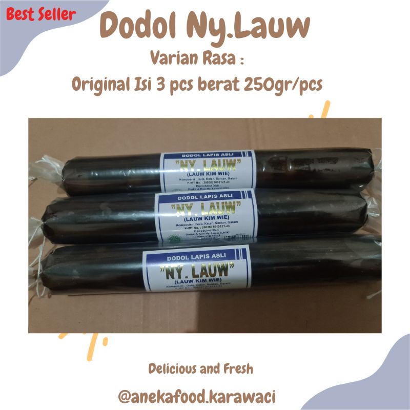 

TERMURAH! 3 pcs Dodol Original Khas Tangerang Ny.Lauw