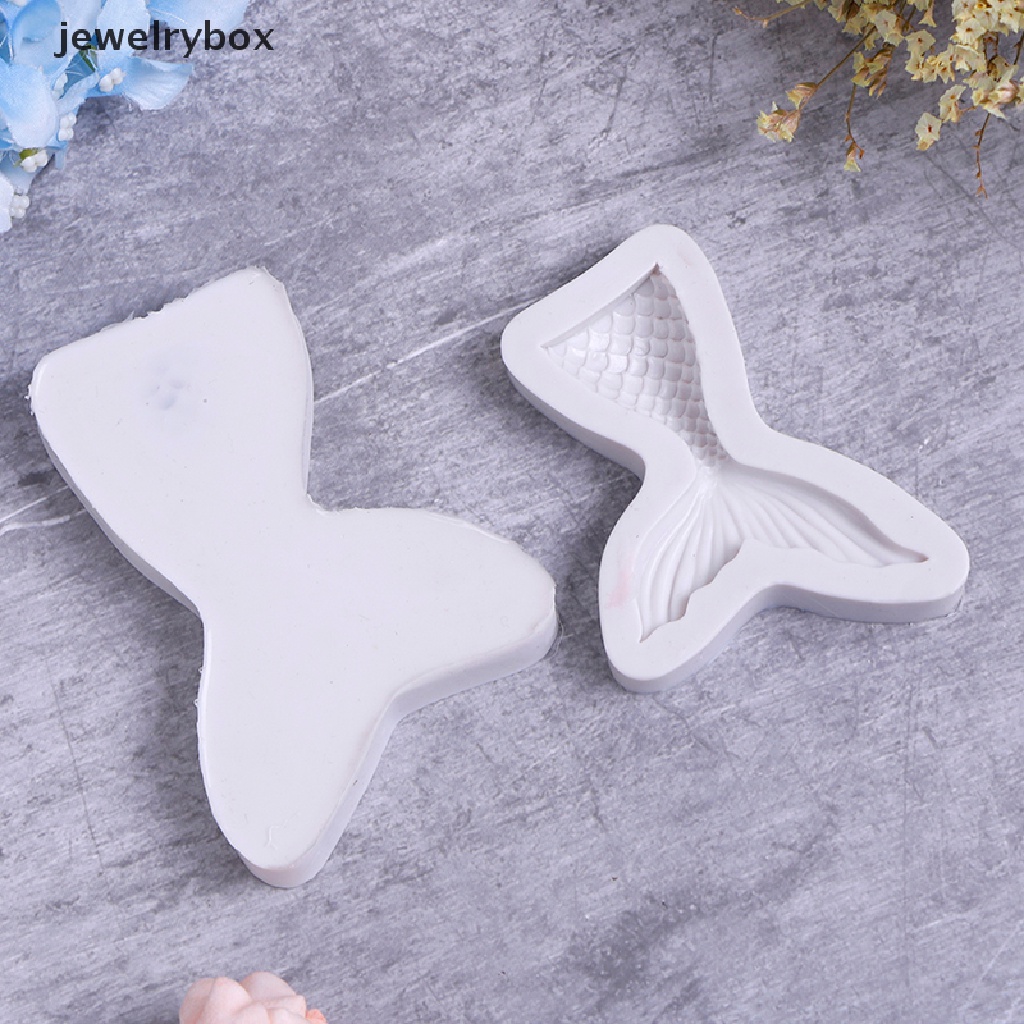 Cetakan fondant Bentuk Ekor Mermaid Bahan Silikon Untuk Dekorasi Kue
