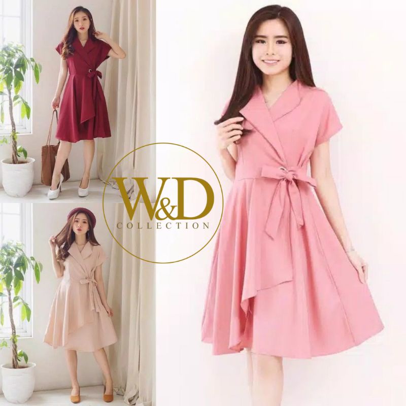 Midi Dress Basic / DRESS TERBARU / JOLY DRESS WANITA / FASHION KOREA / ALL SIZE FIT TO XL