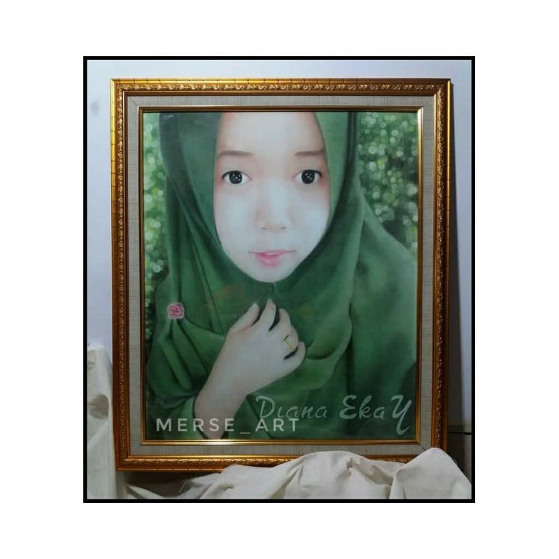 

Lukis Wajah | Kanvas ukuran 50x70cm plus Bingkai