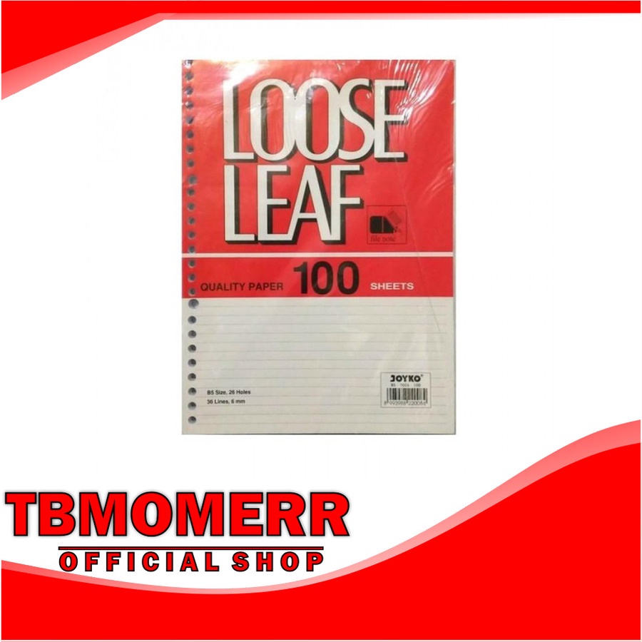 

KERTAS BINDER GARIS JOYKO A5-100 LOOSE LEAF / KERTAS BINDER / KERTAS A5