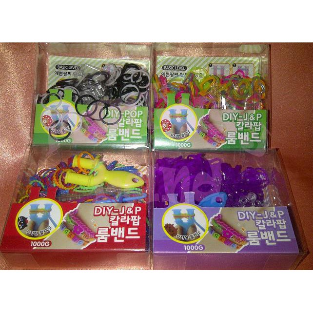 

Brand New Refill Loom Band Bands DIY Karet Rubber Rainbow Warna Neon Color Colour Kerajinan Gelang