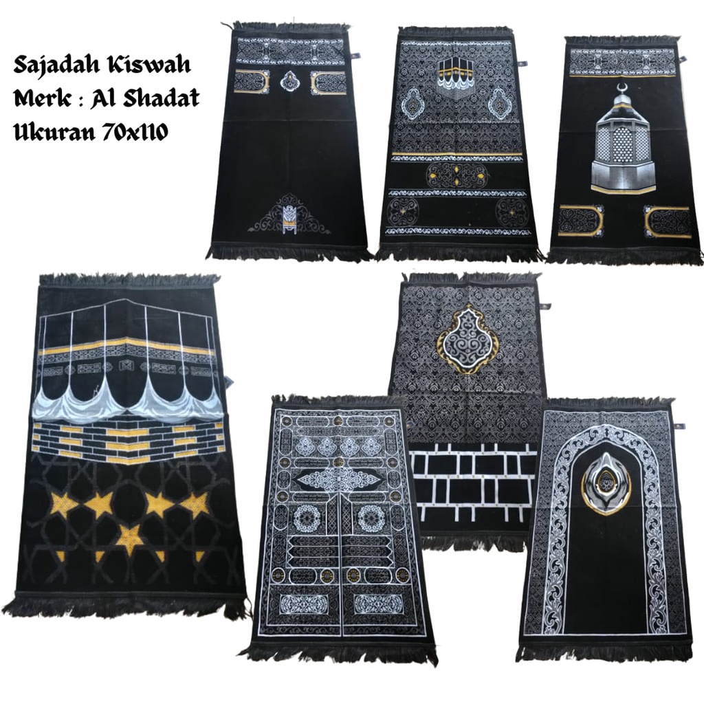 Sajadah Kiswah Ukuran 70 x 110 Made in Turkiye / Sejadah Kiswah / Sajadah al shadat