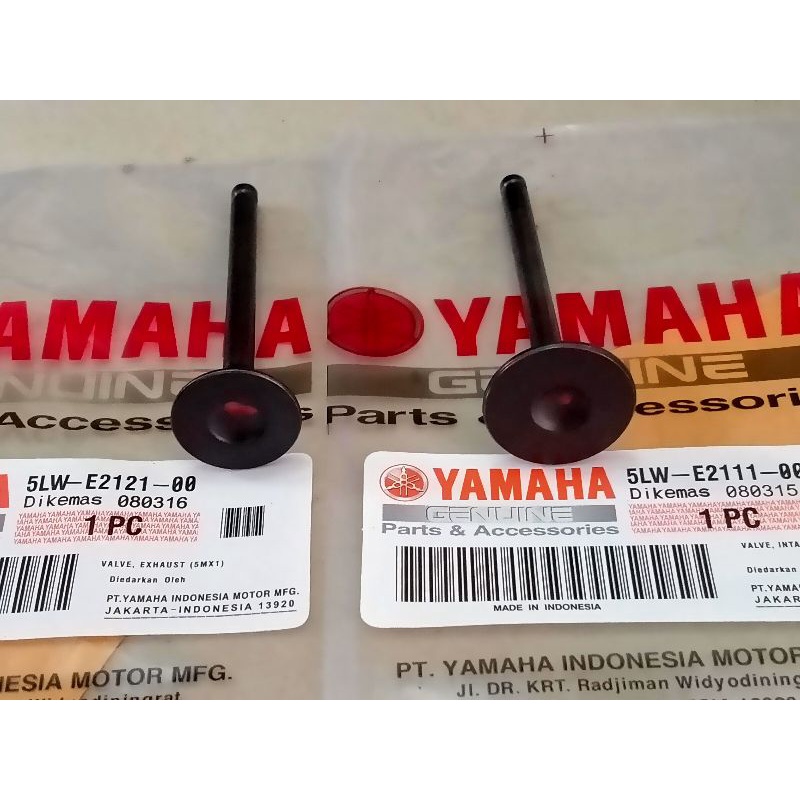 KLEP SET PAYUNG KLEP YAMAHA MIO SPORTY OLD LAMA, SMILE, NOUVO FINO KARBU (5MX-5TL) ORI