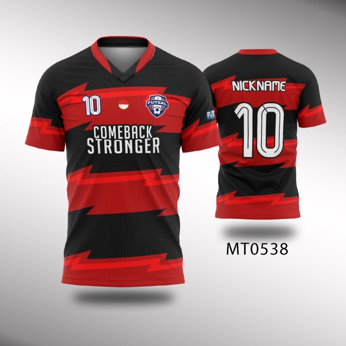 Jersey Baju Setelan Futsal MT0538 Fullprint XS  6XL Custom Gratis