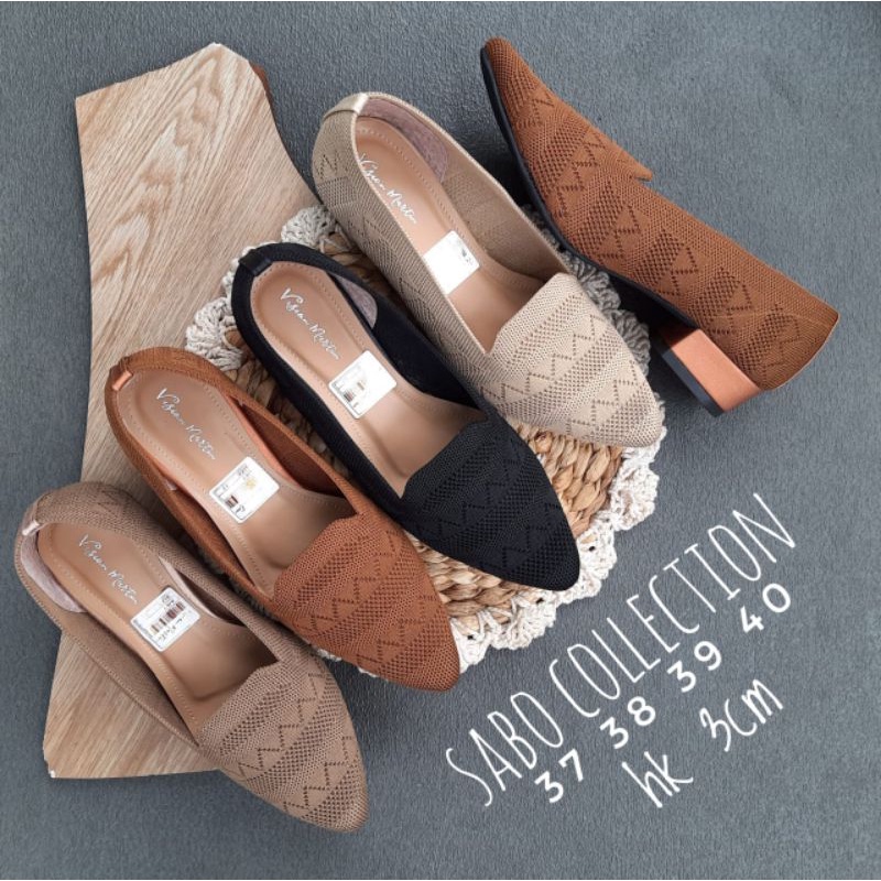 SEPATU VISION MARTIN HEELS RAJUT 2, REALPICTURE, GOOD QUALITY, FREE BOX