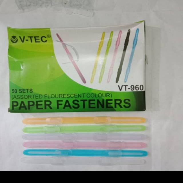 

Dijual murah Acco plastik paper fastener v tec