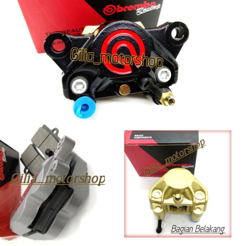 Kaliper 2 Piston Logo Big Merah Thailand Import Model KTC Racing