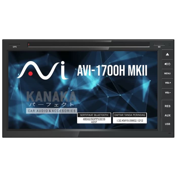AVI Head Unit DOUBLE DIN Universal, DVD-TV, Mirrorlink(AVI 1700H MKII) Murah